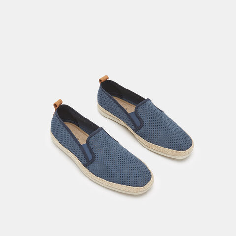 Zapatillas de verano de hombre de tela, Azul Zapatillas de verano de hombre de tela, Azul
